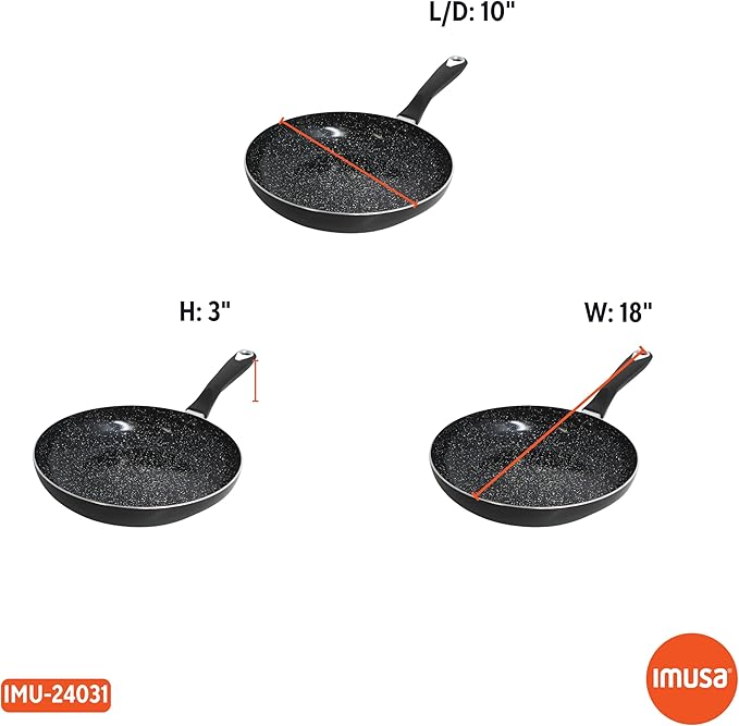 IMUSA 10” Bistro Ceramic Nonstick Fry Pan with Bakelite Handle