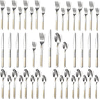 40-Piece Silverware Set Stainless Steel Flatware Set for 4 Kitchen Cutlery Utensil Sets Includes Forks Spoons Knives for Home Restaurant Hotel