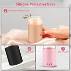 sungwoo Glass Cups with Lids and Straws, 4 Pack 16OZ Iced Coffee Cups with Silicone Sleeve, Glass Tumbler with Straw and Bamboo Lid, Home Essential Drinking Set for Juice, Cocktail and Latte 4 Colours