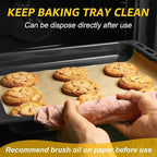 200Pcs 9x13In Unbleached Parchment Paper Sheets Precut Heavy Duty Flat Kitchen Baking Supplies Paper Non-Stick,Non-Toxic Cooking Paper for Air Fryer, Steaming, Oven Make Cup Cake Bread Cookie