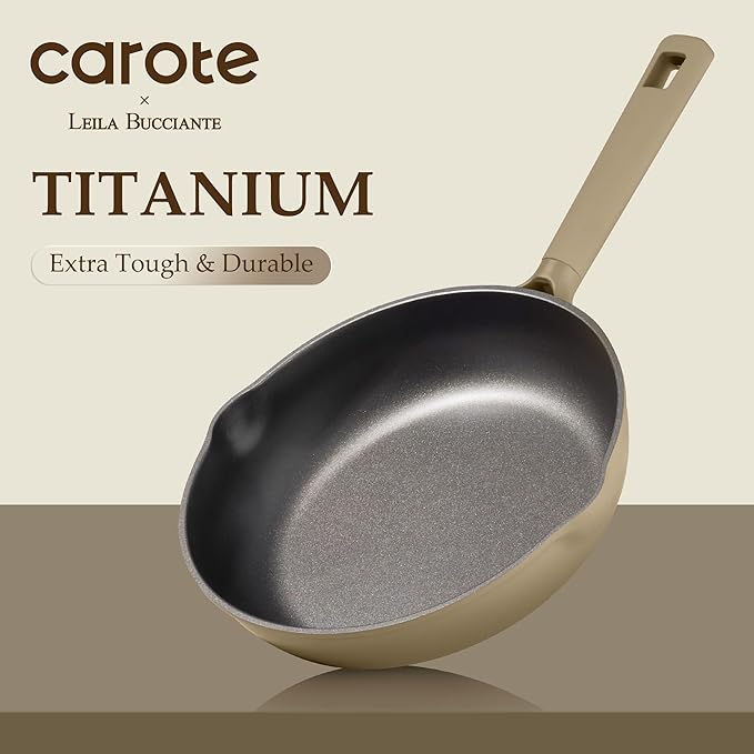 CAROTE 31PCS Pots and Pans Set, Nonstick Cookware Set Kitchen Non Stick Induction Titanium Cookware Non-toxic Granite Cooking set, PFOA Free