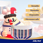 JOLLY CHEF 250 Pack 1/4 Lb Paper Food Trays, Mini Disposable Food Boat for Gameday, Small Paper Food Serving Boats for Snack Dessert Taco Nacho