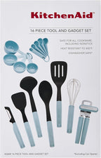 KitchenAid Universal Tool and Gadget Set, 16 Piece, Mineral Water