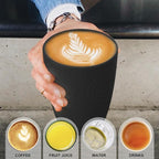 Wheat Straw Cups 6 PCS Good Alternative to Plastic Reusable Cups 12 oz Unbreakable Drinking Cup Reusable Dishwasher Safe Water Plastic Glasses Black