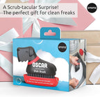 (NEW) OTOTO Oscar Dog Dish Brush - Dog Gifts, Daschund, Wiener Dog, Dish Scrub Brush, Dish Scrubber, Kitchen Vegetable Scrub Brush Palm Brush, White Elephant Gifts, Cute Kitchen Gadgets