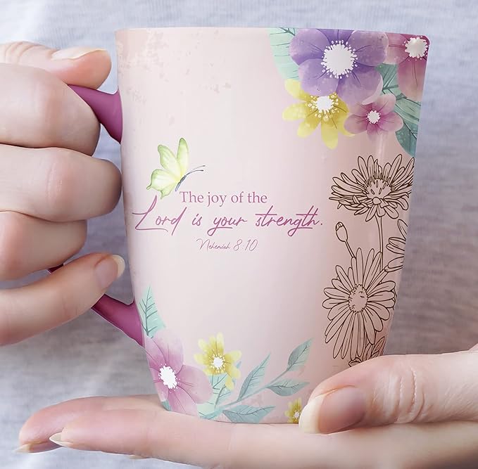 BTaT- Christian Coffee Cups, Set of 6, 12oz, Bible Verse Mugs, Christian Mugs, Scripture Coffee Cups