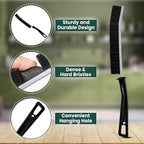 Crevice Cleaning Brush Set – 6Pcs Hard Bristle Cleaning Tools for Grout, Tile Floors, Gaps & Narrow Spaces – Small Grout Scrub Brush for Cleaning Bathroom, Shower, Window Tracks, Kitchen