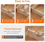 Lifewit 10 Pack 5" High Drawer Dividers 34-56cm/13.5-22" Adjustable Drawer Organizer for Clothes/Utensils, Expandable Drawer Separator in Dresser/Kitchen/Bedroom/Office Organization & Storage White