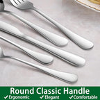 49 Pieces Silverware Sets With Organizer And Steak Knives,Stainless Steel Flatware Sets Service For 8 Person For Home Kitchen,Tableware Cutlery Sets,Includes Knife Spoon and Forks Sets
