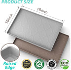 SIKADEER 19" x 19" Under Sink Mat Waterproof, Silicone Mat Kitchen Drawer Shelf and Cabinet Liner, Sink Protector for Kitchen Organizers and Storage, Boot Tray Pet Food Mats