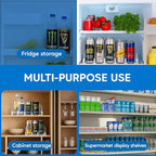 Dwella Drink Organizer for Fridge – 6-Tier Can Dispenser for Fridge, Self-Pushing Drink Dispenser Fridge, Adjustable Width Fridge Cans Organizer, Durable Soda Drink Organizers for Refrigerator