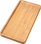 VERTORGAN Bamboo Serving Tray,11.8x5.9 Inch Decorative Trays Platter for Coffee Table,Living Room,Bar,Party,Mini Charcuterie Boards Cheese Board,Home Decor（Natural）