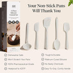 GIR 5-Piece Silicone Kitchen Utensils Set, Non-Toxic Cooking Utensils for Cooking and Baking, Heat Resistant, Food Grade, Dishwasher Safe Rubber Spatula, Ladle, Spoon - Party Confetti