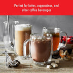 ZWILLING Sorrento Plus 4-pc Double-Wall Glass, Insulated Coffee Mug, 12-oz, 355ml, Clear