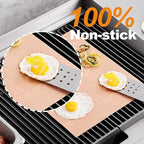 UBeesize 75 Inch Roll Reusable Copper Oven Liners for Bottom of Oven,Thick Heavy Duty Non Stick Teflon Oven Mats Cut to Custom Fit Electric, Gas, Toaster，Convection, Microwave Ovens and Grills