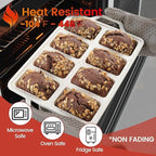 Mini Loaf Pan, Metal Reinforced Silicone Mini Bread Loaf Pan Nonstick Cornbread Pan 8 Cavities Silicone Molds for Baking Bread, Loaf, Meatloaf, Brownie, Butter