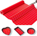 Silicone Baking Mat Roll 16IN*5FT Free Cutting, Non-Slip Pastry Mat, Non-Stick Reusable Air Fryer Liner, Oven Liners, Freeze Dryer Mat, Easily Cut to Size Fit All Ovens Pans Tins Dishes