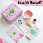 Clay&Fire Matcha Whisk Set, 9 pcs Ceramic Matcha Set, Gifts for Women,Matcha Bowl with Spout and Whisk, Matcha Kit for Matcha Lovers, Gift Mother's Day, Birthday, Anniversary