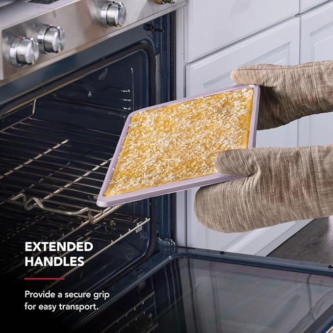 KitchenAid 10 x 15-In Nonstick Swiss Engineered Aluminized Steel Baking Sheet, Dishwasher Safe, Wildflower
