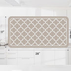WISELIFE Dish Drying Mat Super Absorbent Drying Mat Large Dish Drying Mats for Kitchen Counter Easy Clean Dish Mat Kitchen Drying Mat18"x 28" Stylish Khaki