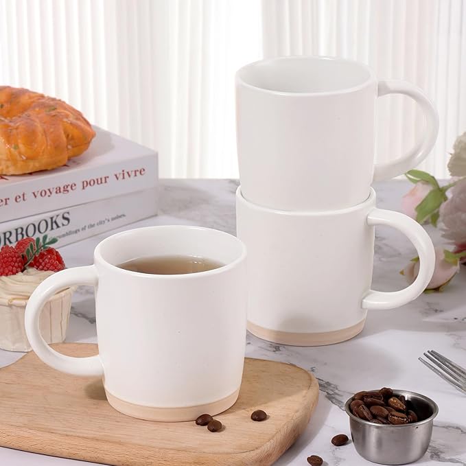 Coffee Mugs Set of 6, 14 oz Coffee Cups Ceramic, Ceramic Mug with Handle and Speckled Patterns for Coffee, Tea, Cocoa, Milk, Microwave & Dishwasher Safe