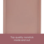 Farberware 47776 Nonstick Bakeware, Nonstick Muffin Pan / Cupcake Pan - 12 Cup, Rose Gold Red