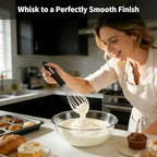 Anaeat Stainless Steel Kitchen Whisk Set of 4, Milk and Egg Beater Blender with Thick Wire for Whisking, Cooking, Baking, Beating and Stirring - 11'' Flat Whisk and 9''+11''+12'' Balloon Whisks