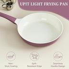 UPIT Non Stick Ceramic Frying Pan Skillet | Scratch-Resistant PFOA & PFOS Free Non Toxic Pan for Cooking | Compatible with Induction, Gas & Electric Stovetops (11 IN)