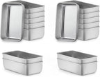 LIANYU 24 Pack 6.3 x 3.5 Inch Mini Loaf Pans for Baking Bread, Stainless Steel Small Bread Loaf Pan Mold for Homemade Meatloaf, Metal Tin Loaf Pan Perfect for Banana Sourdough, Dishwasher Safe