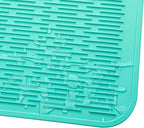 MicoYang Silicone Dish Drying Mat for Multiple Usage,Easy clean,Eco-friendly,Heat-resistant Silicone Mat for Kitchen Counter or Sink,Refrigerator or Drawer Liner Mint 3XL 28 inches x 18 inches