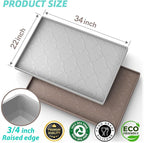 SIKADEER 34" x 22" Under Sink Mat Waterproof, Silicone Mat Kitchen Drawer Shelf and Cabinet Liner, Sink Protector for Kitchen Organizers and Storage, Boot Tray Pet Food Mats