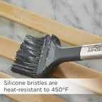 All-Clad Specialty Silicone Kitchen Gadgets Pastry Brush Kitchen Tools, Kitchen Hacks Silver