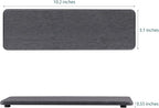 NiuYichee 2 Pcs Water Absorbing Stone Trays, Kitchen/Bathroom Sink Soap Dish, Diatomite Tray Used for Hand Soap & Cosmetic Bottles in The Modern Home, 3.15" W x 10.2" L, Dark Gray