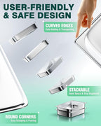 WantJoin Steam Table Hotel Pans 1/2 Half Size 4 Inch Deep 6 Pack, Stainless Steel Metal Tray Sets Food Storage Container for Restaurant Chafing Dishes Commercial Buffet Catering Supplies