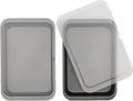 GoodCook Set of 2 Nonstick Steel 13" x 9" Cake Baking Pans with Covers,Gray,(Pack of 6)