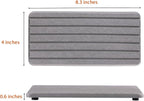 NiuYichee 2 PCS Water Absorbent diatomite Coasters, 8.3" x 4" Water Absorbing Stone Tray for Sink, Stone Drying mat for Kitchen Counter, Stone soap Tray Used for Hand Soaps & toiletries & Plants