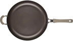 Rachael Ray Cook + Create Nonstick Frying Pan/Skillet with Helper Handle, 14 Inch - Almond