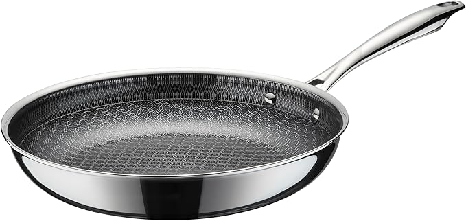 Cuisinart FusionElite+ Hybrid Nonstick Tri-Ply Stainless Steel Skillet, 10″ Skillet Frying Pan with PURELYSEAR Ceramic Nonstick Technology, Scratch Proof, Cool Grip Handles, Dishwasher Safe