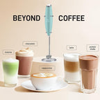 Zulay Kitchen Whisk Milk Frother with 4 Duracell Batteries - Powerful Handheld Foam Maker for Coffee, Lattes, Matcha, Hot Chocolate & Cappuccinos - Whip Creamy Froth in Seconds