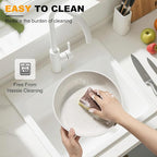 21 Pcs Pots and Pans Set Non Stick, Ceramic Cookware Set Detachable Handle, RV Kitchen Cooking Set Removable Handles, Oven Safe, Induction ReadyStackable Non-stick set Cream White