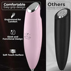 Zulay Kitchen Patented Tornado Triple Whisk Milk Frother with 4 Duracell Batteries – Handheld Foam Maker for Coffee, Lattes, Matcha & Hot Chocolate – Rich, Creamy Froth in Seconds