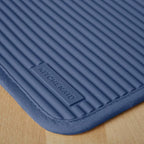 KitchenAid Ribbed Soft Silicone Pot Holder 2-Pack Set, Blue Willow, 7"x9"