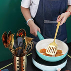 Gold Spatulas, Berglander Slotted Turner Titanium Gold Plating, Metal Turner For Cooking, Kitchen Barbecue Spatulas, Dishwasher Safe, Easy to Clean