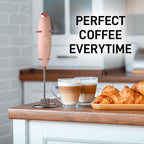 Zulay Kitchen Patented Tornado Triple Whisk Milk Frother with 4 Duracell Batteries – Handheld Foam Maker for Coffee, Lattes, Matcha & Hot Chocolate – Rich, Creamy Froth in Seconds