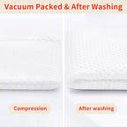 Homaxy 100% Cotton Waffle Weave Kitchen Dish Towels, Ultra Soft Absorbent Quick Drying Cleaning Towel, 13 x 28 Inches, 18-Pack, White