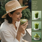 Cute Matcha Set With Mushroom Design Bowl And Whisk Holder, Unique Japanese Matcha Kit Gifts For Women Girls Friends Tea Lovers, Red