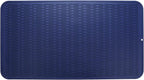 MicoYang Silicone Dish Drying Mat for Multiple Usage,Easy clean,Eco-friendly,Heat-resistant Silicone Mat for Kitchen Counter or Sink,Refrigerator or Drawer Liner Navy Blue 4XL 32 inches x 18 inches