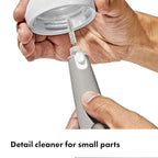 OXO Tot Bottle Brush with Nipple Cleaner and Stand, Gray