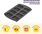 Wilton Gold Non-Stick Mini Loaf Pan, Cold-Rolled Steel Bakeware, Made without PFAS, Packaging May Vary