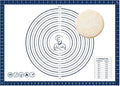 Dough Mat Silicone Baking Mats for Rolling Pastry Kneading Sheet Sourdough Bread Baking Supplies Blue 28x20"0.45mmT